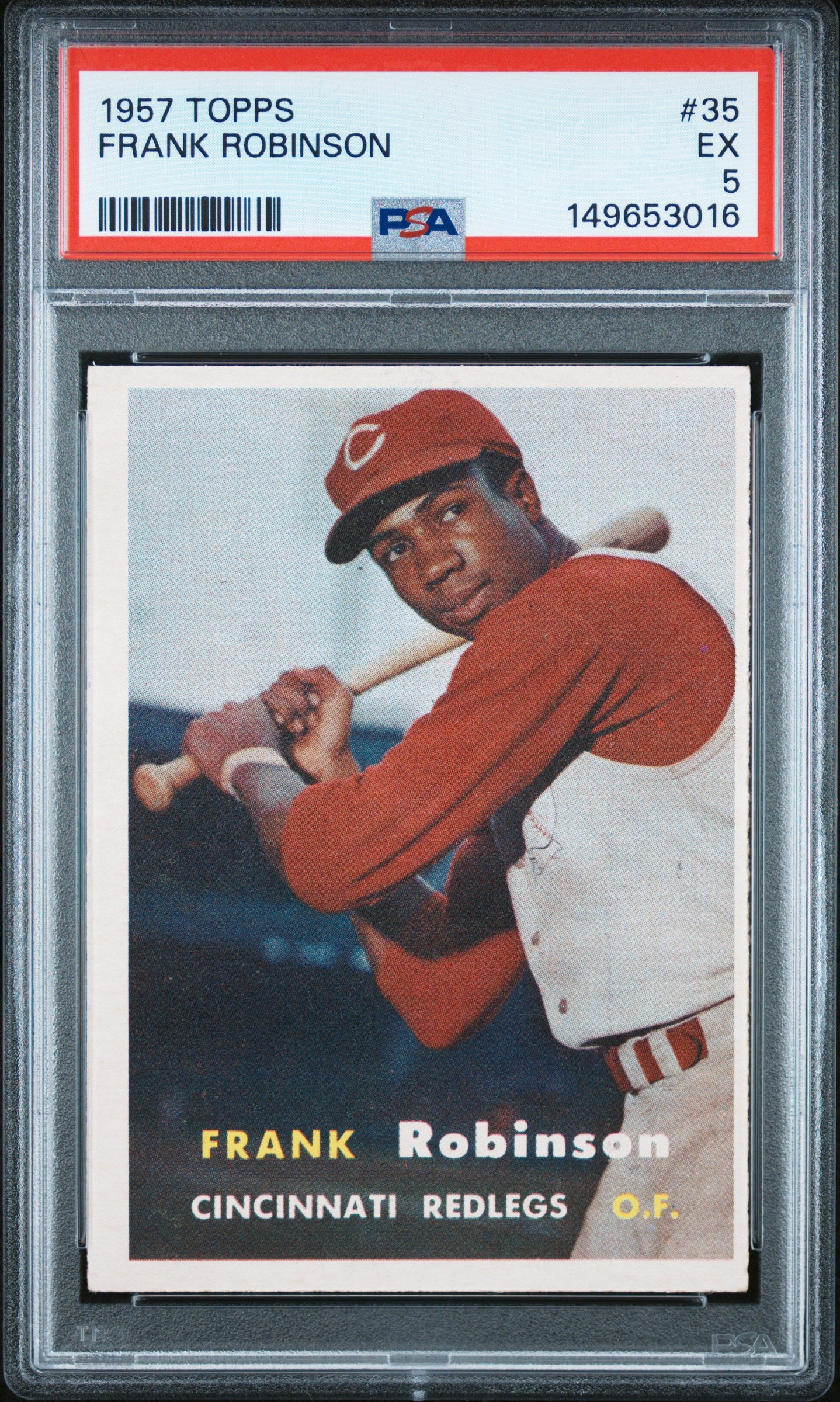 1957 TOPPS 35 FRANK ROBINSON PSA 5 - front