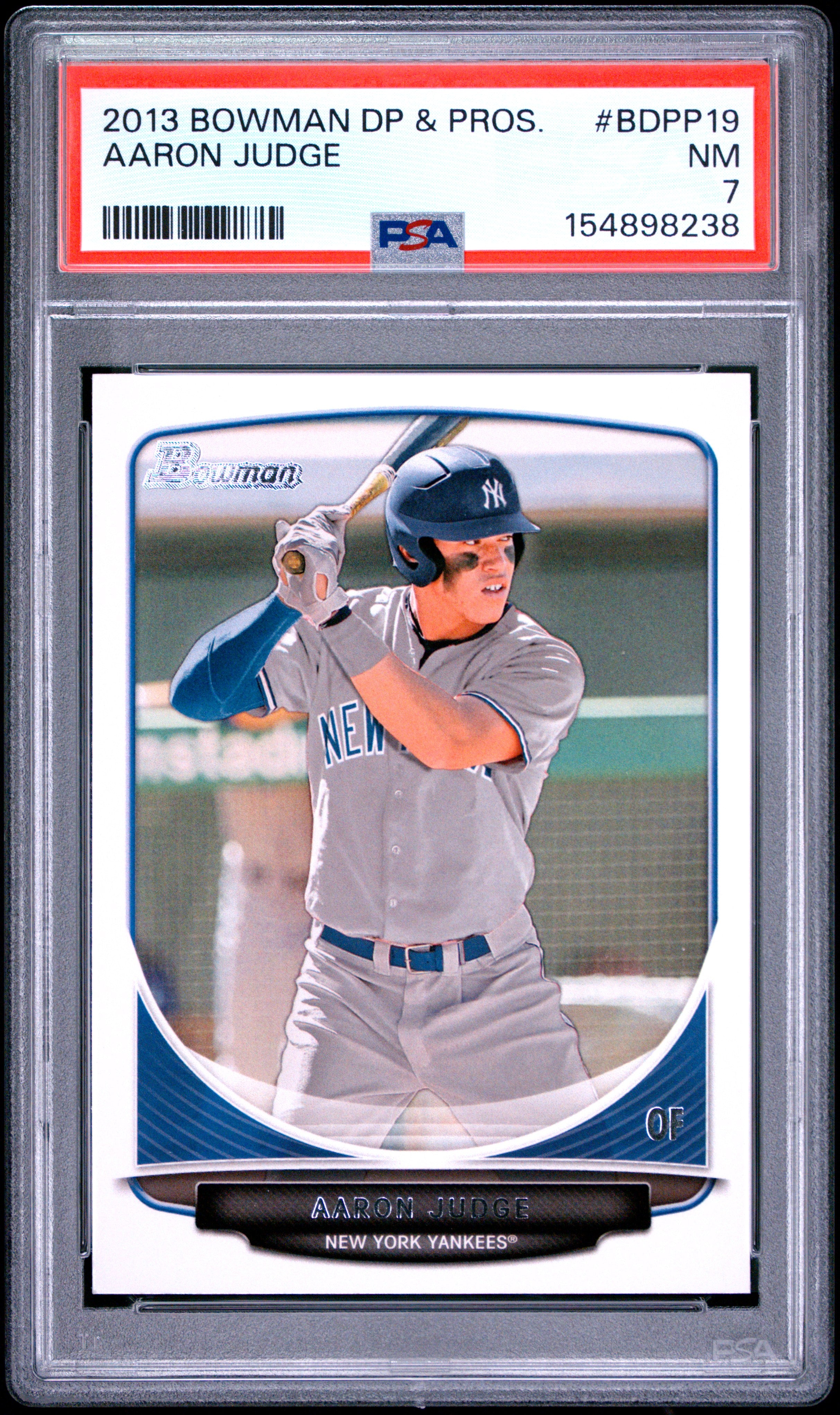 2013 BOWMAN DRAFT PICKS & PROSPECTS BDPP19 AARON JUDGE PSA 7 - front