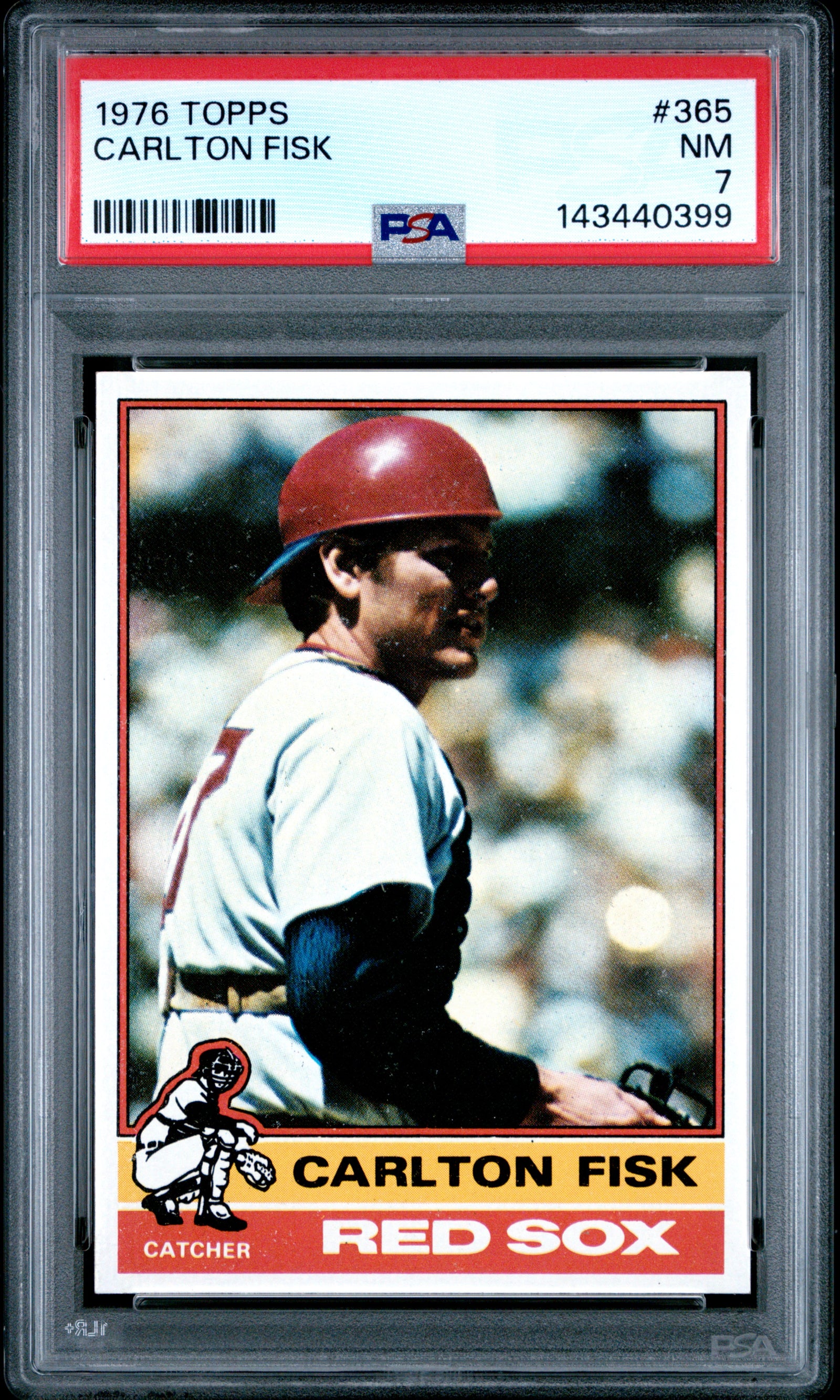 1976 Topps 365 Carlton Fisk  PSA 7