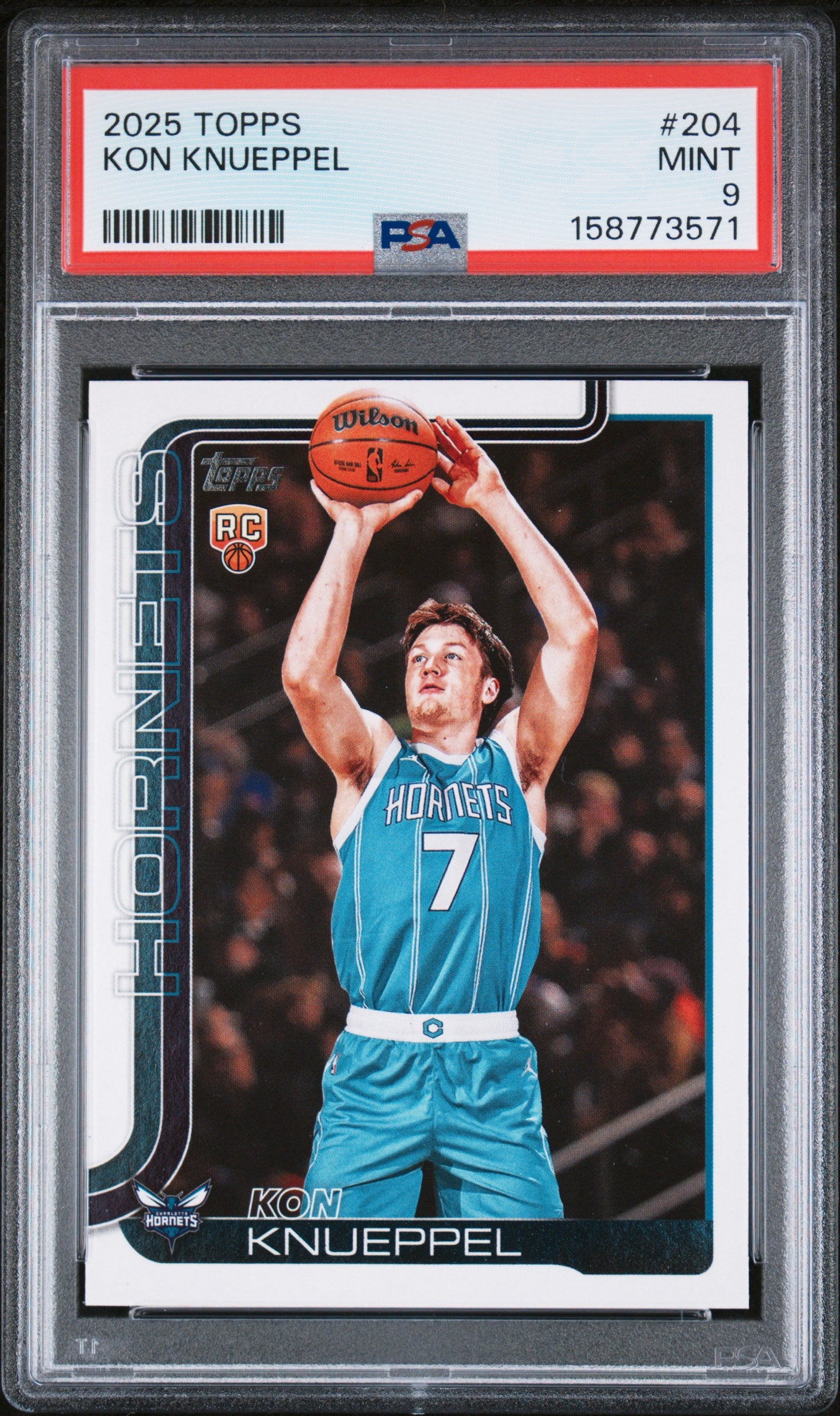2025 TOPPS 204 KON KNUEPPEL PSA 9 - front