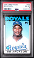 1986 TOPPS TRADED 50T BO JACKSON PSA 8 - front