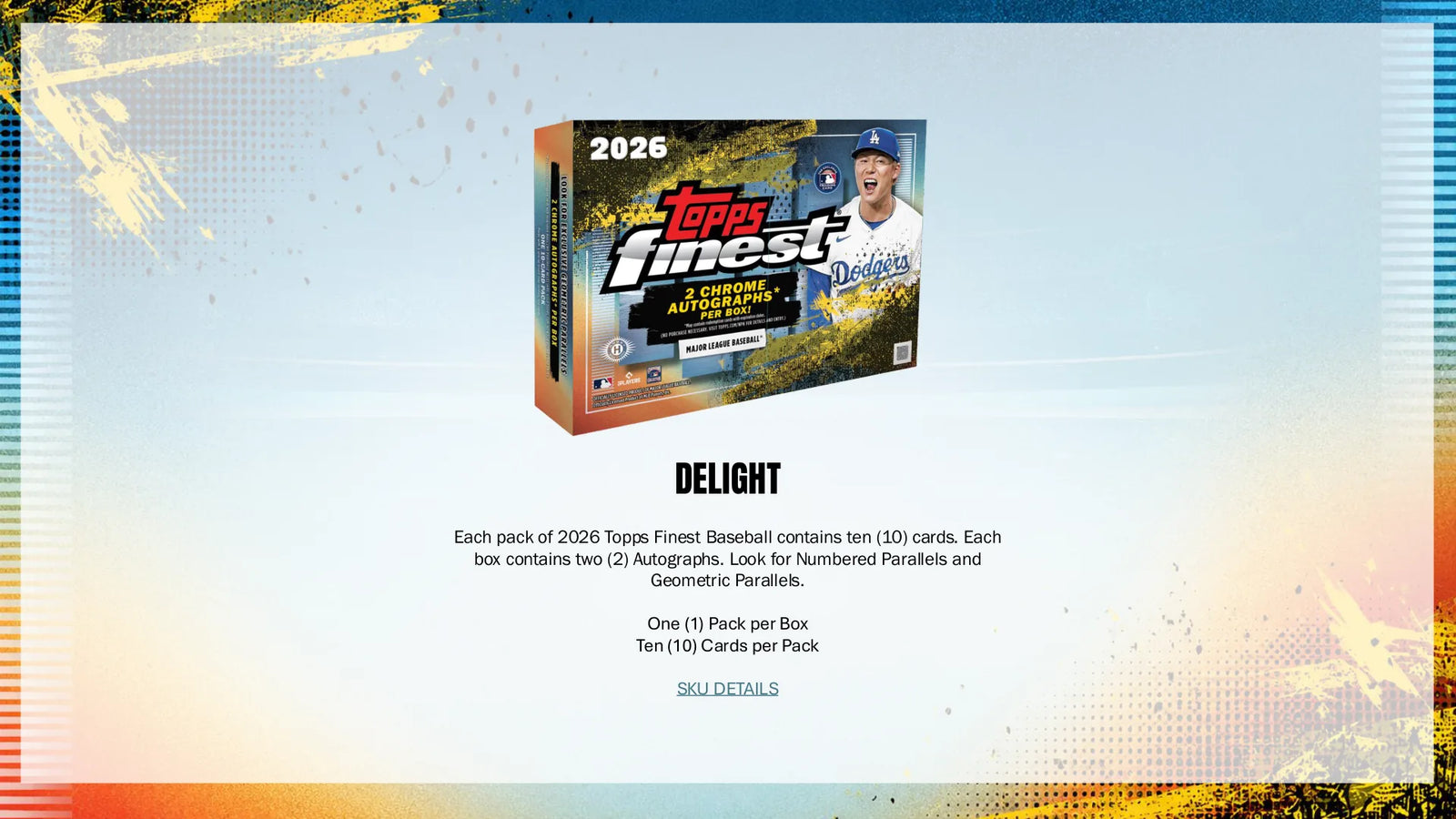 2026 Topps Finest Baseball Mega Box
