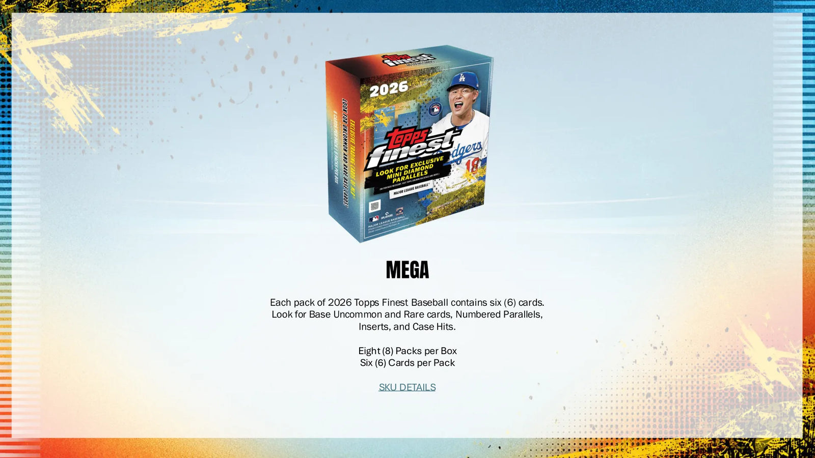 2026 Topps Finest Baseball Mega Box