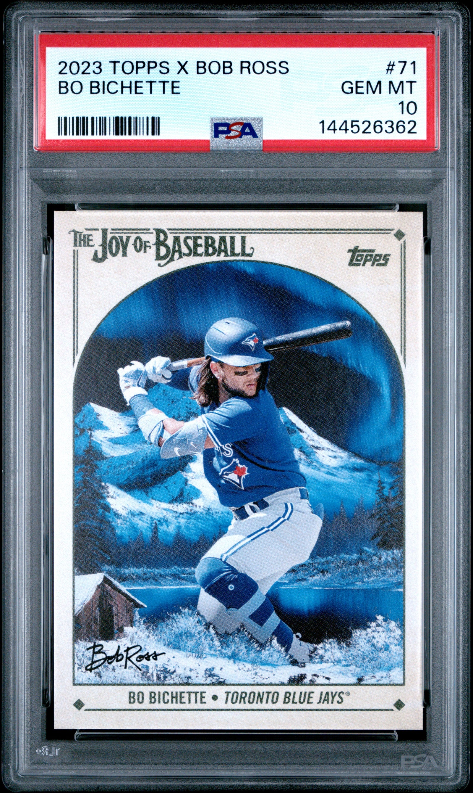 2023 Topps X Bob Ross The Joy Of Baseball 71 Bo Bichette PSA 10