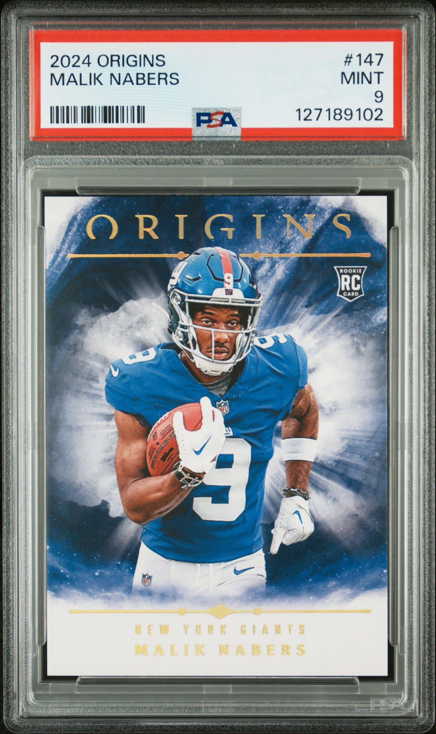 2024 Panini Origins 147 Malik Nabers  PSA 9