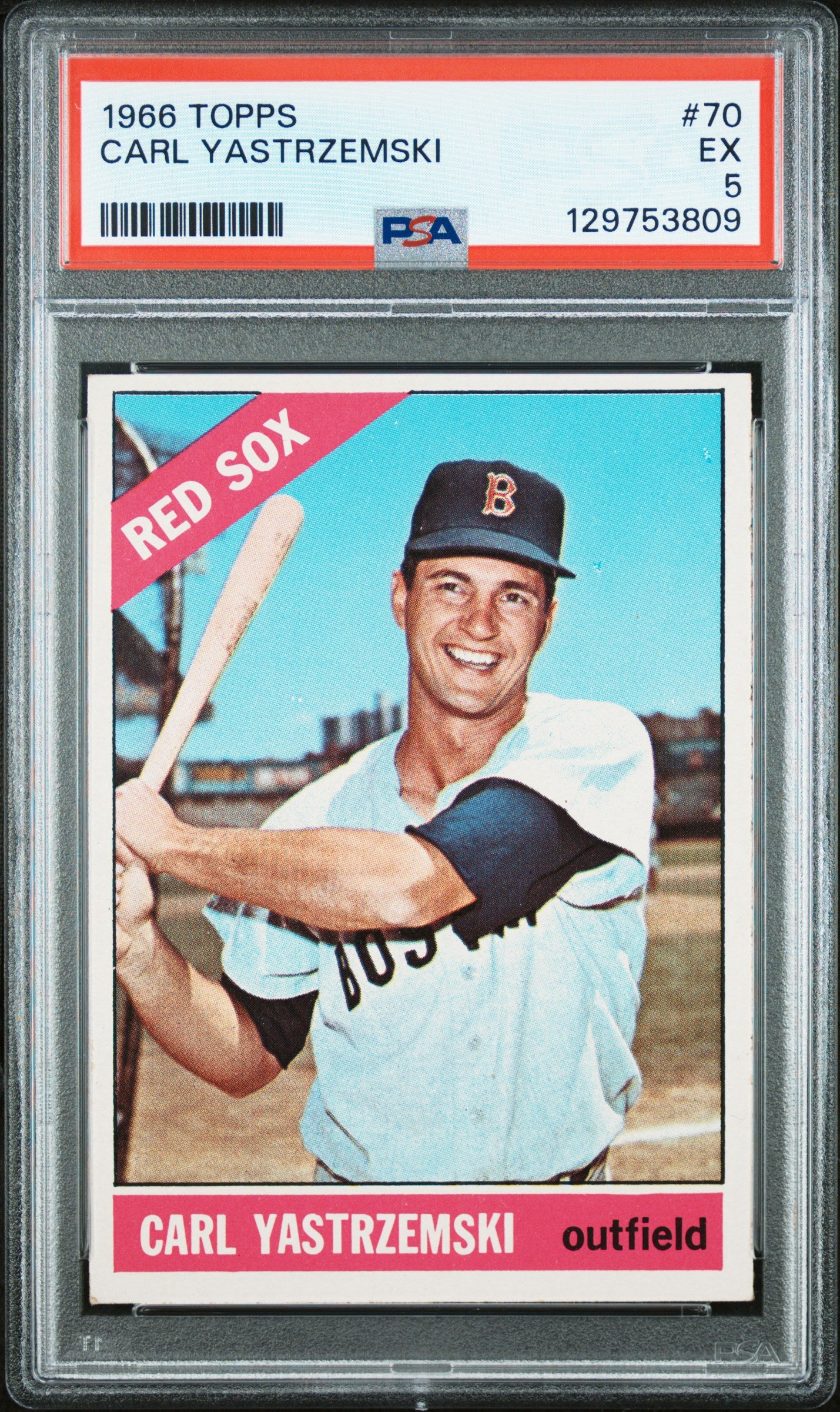 1966 Topps 70 Carl Yastrzemski  PSA 5