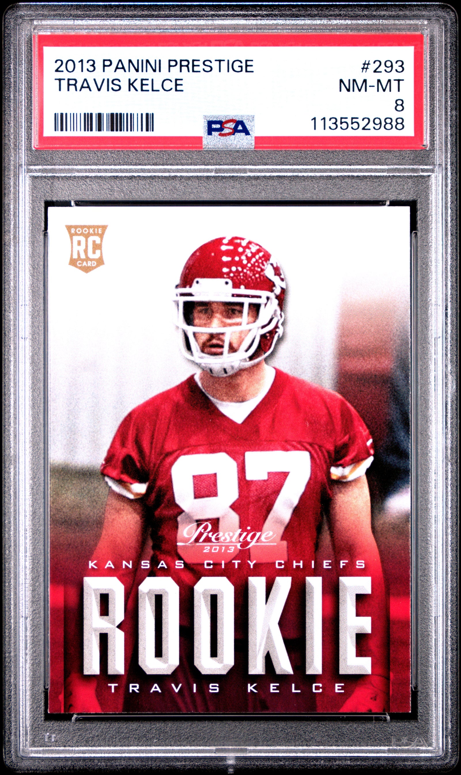 2013 Panini Prestige 293 Travis Kelce PSA 8