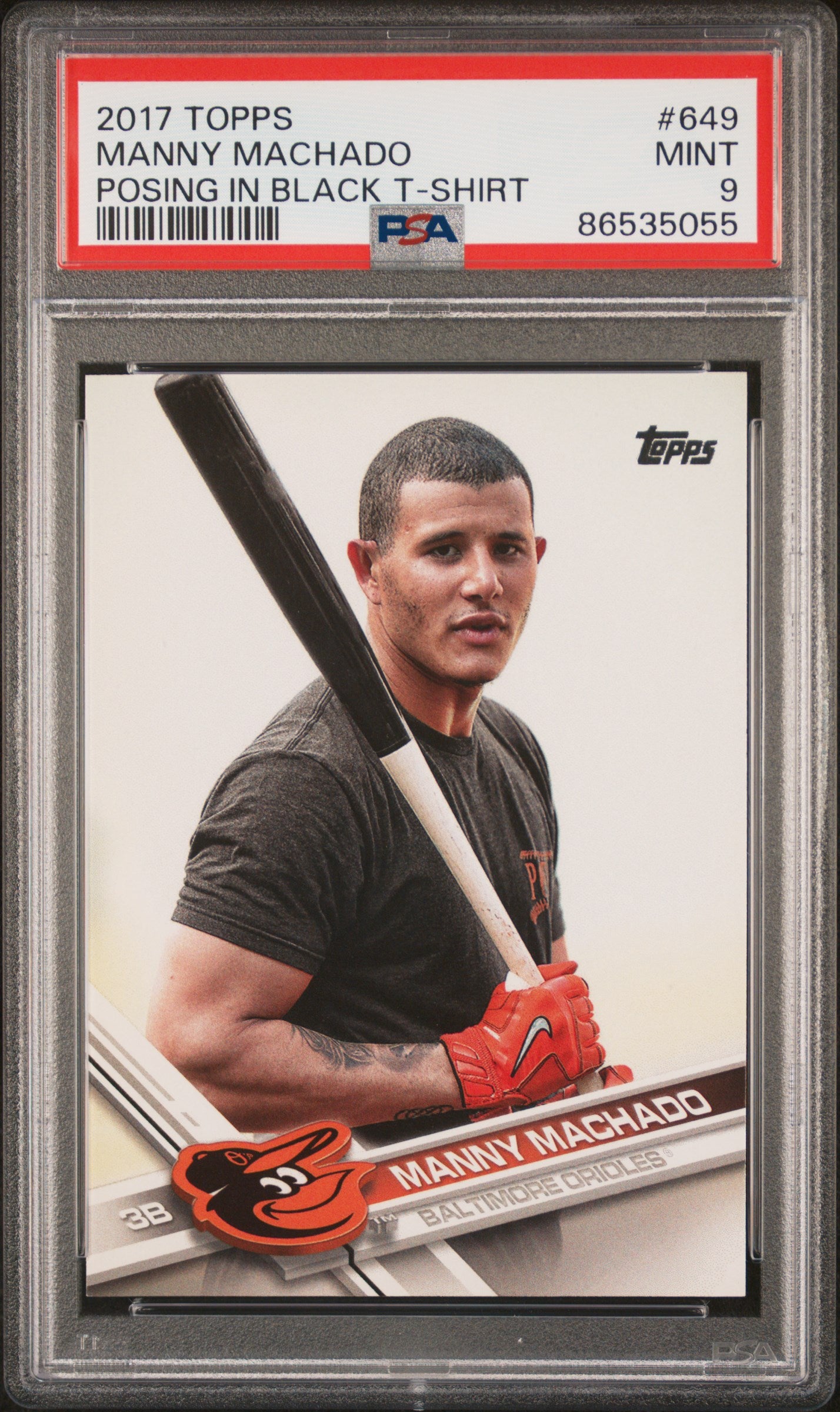 2017 Topps 649 Manny Machado Ssp PSA 9