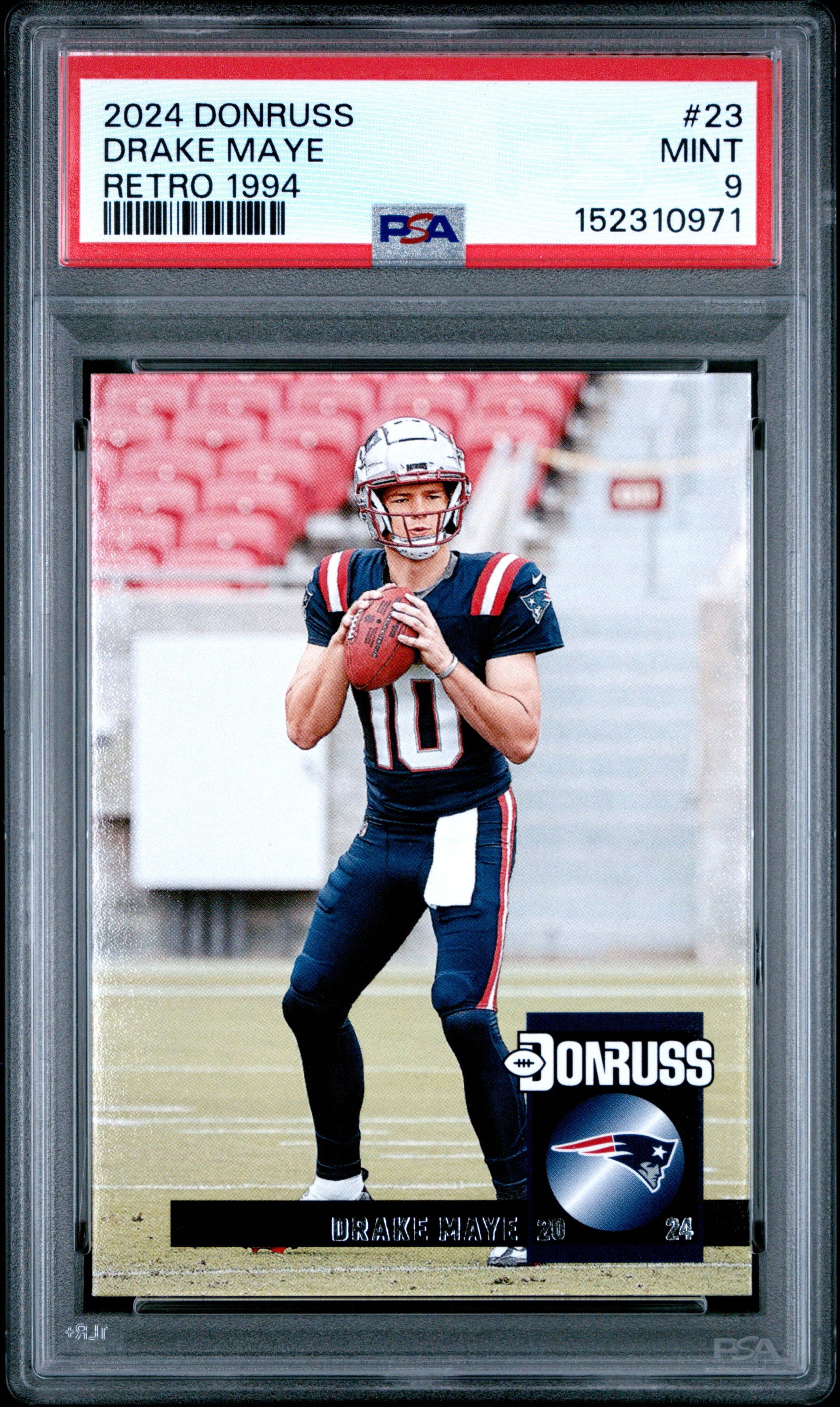 2024 Panini Donruss Retro 1994 23 Drake Maye PSA 9