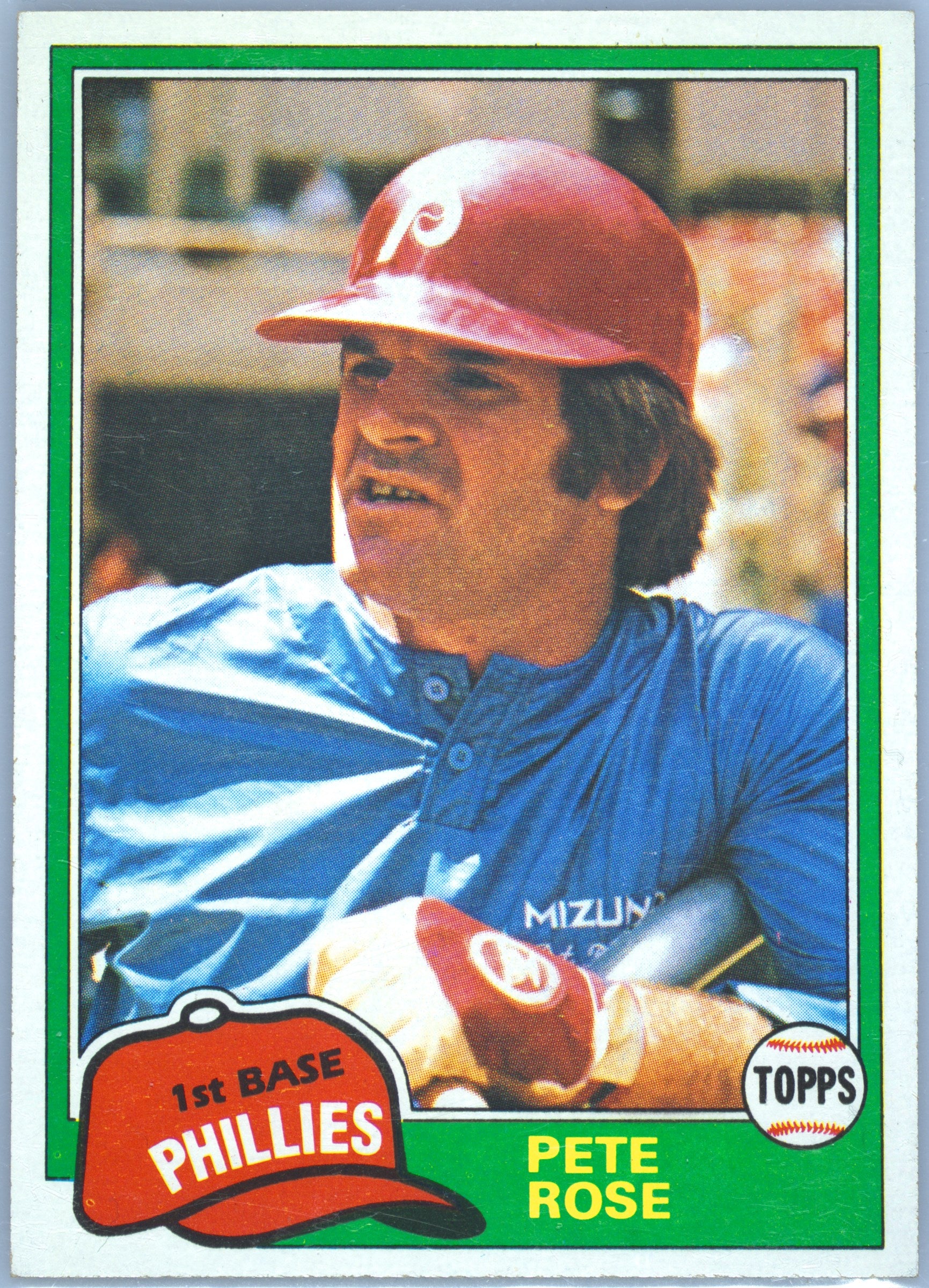 1981 TOPPS 180 PETE ROSE PSA 7 - front