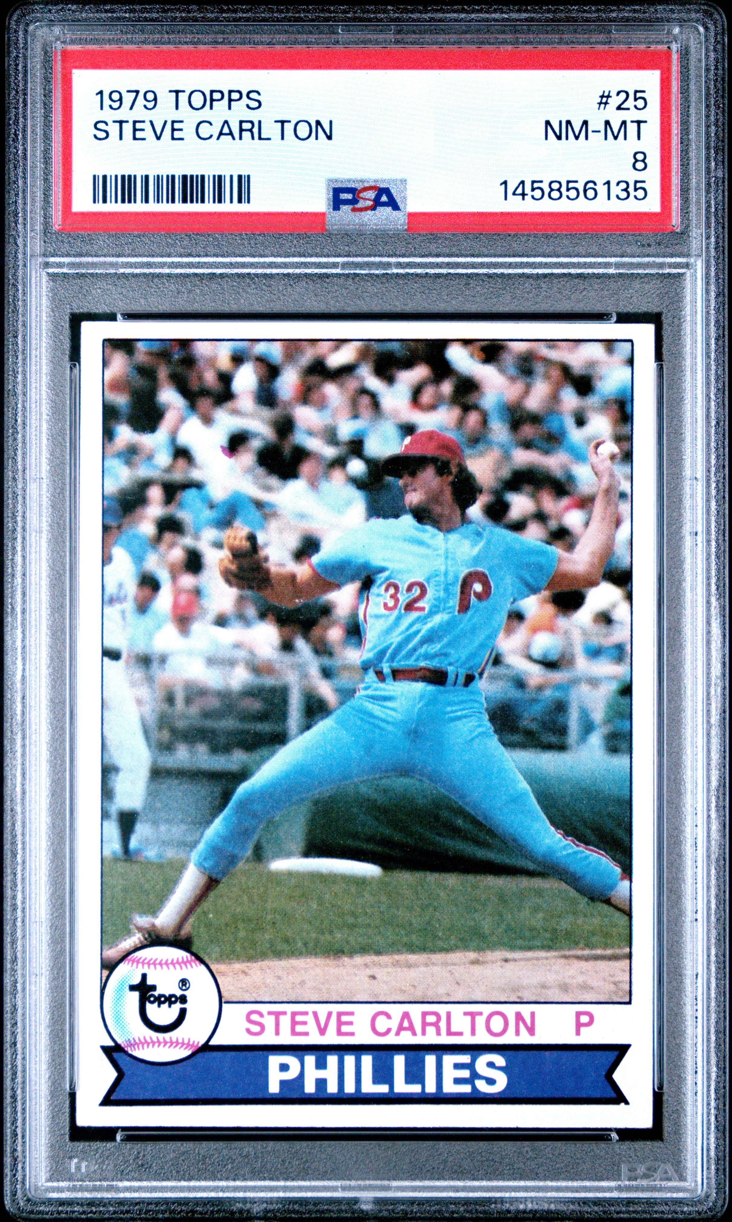 1979 Topps 25 Steve Carlton  PSA 8
