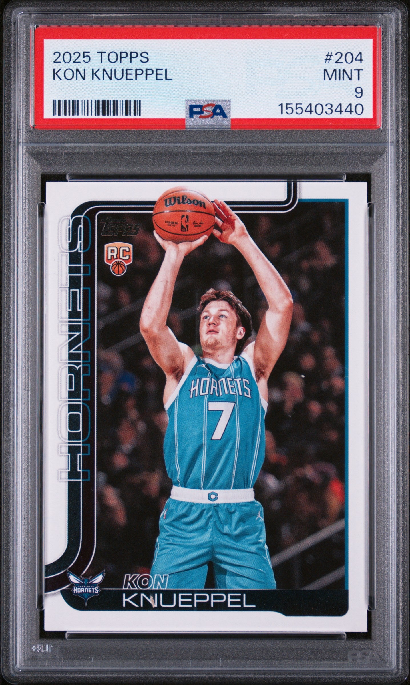 2025 TOPPS 204 KON KNUEPPEL PSA 9 - front