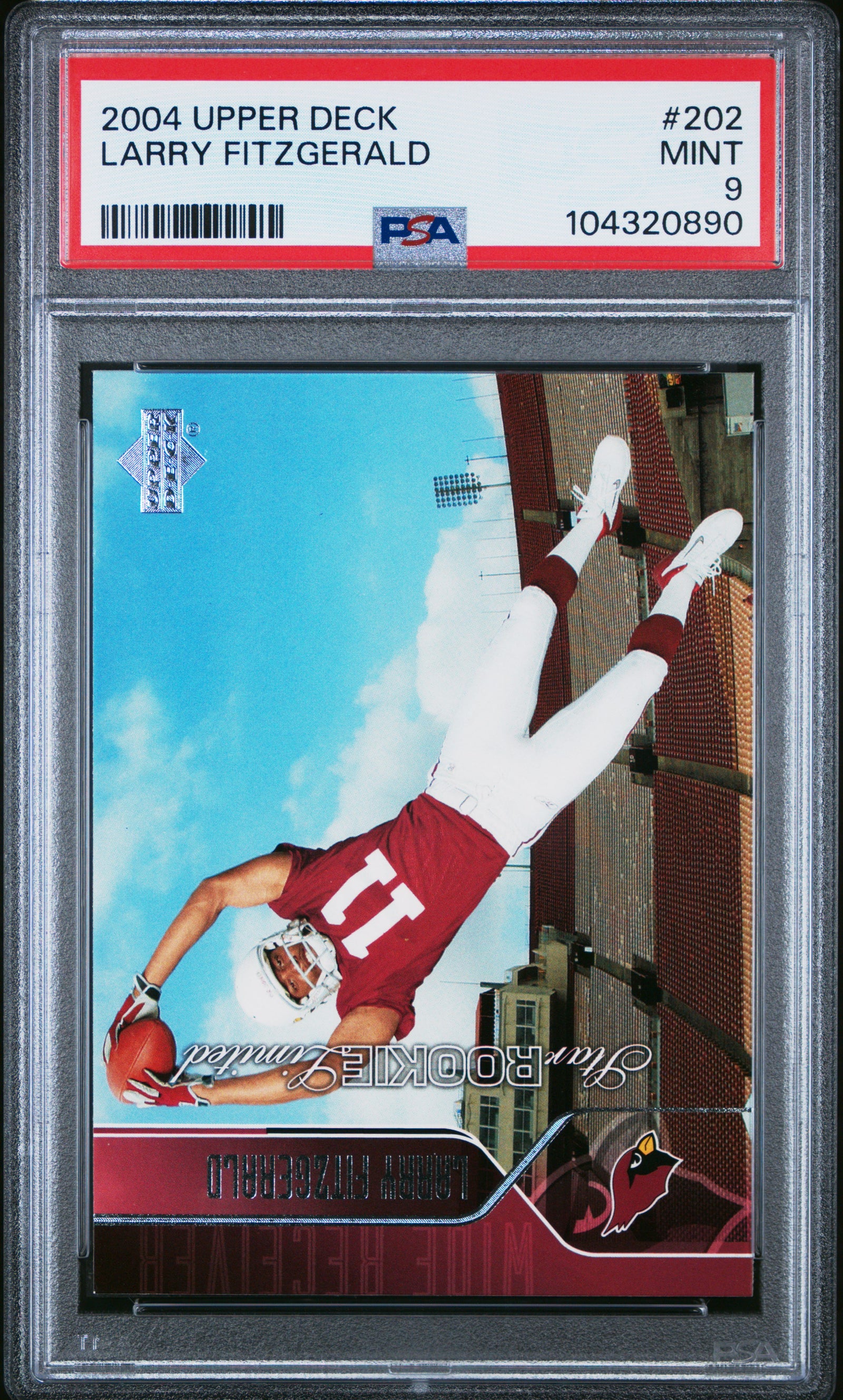 2004 Upper Deck 202 Larry Fitzgerald  PSA 9