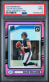 2024 Panini Donruss 327 Caleb Williams Optic Preview-Pink PSA 9
