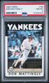 1986 TOPPS 180 DON MATTINGLY PSA 8 - front