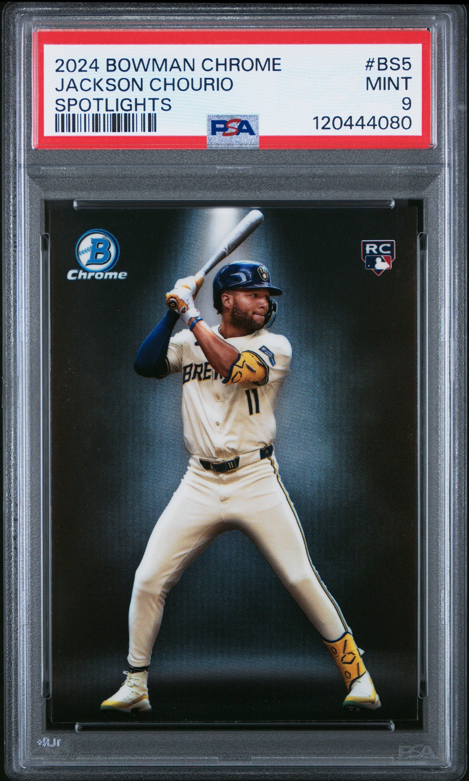 2024 BOWMAN CHROME BOWMAN SPOTLIGHTS BS5 JACKSON CHOURIO PSA 9 - front