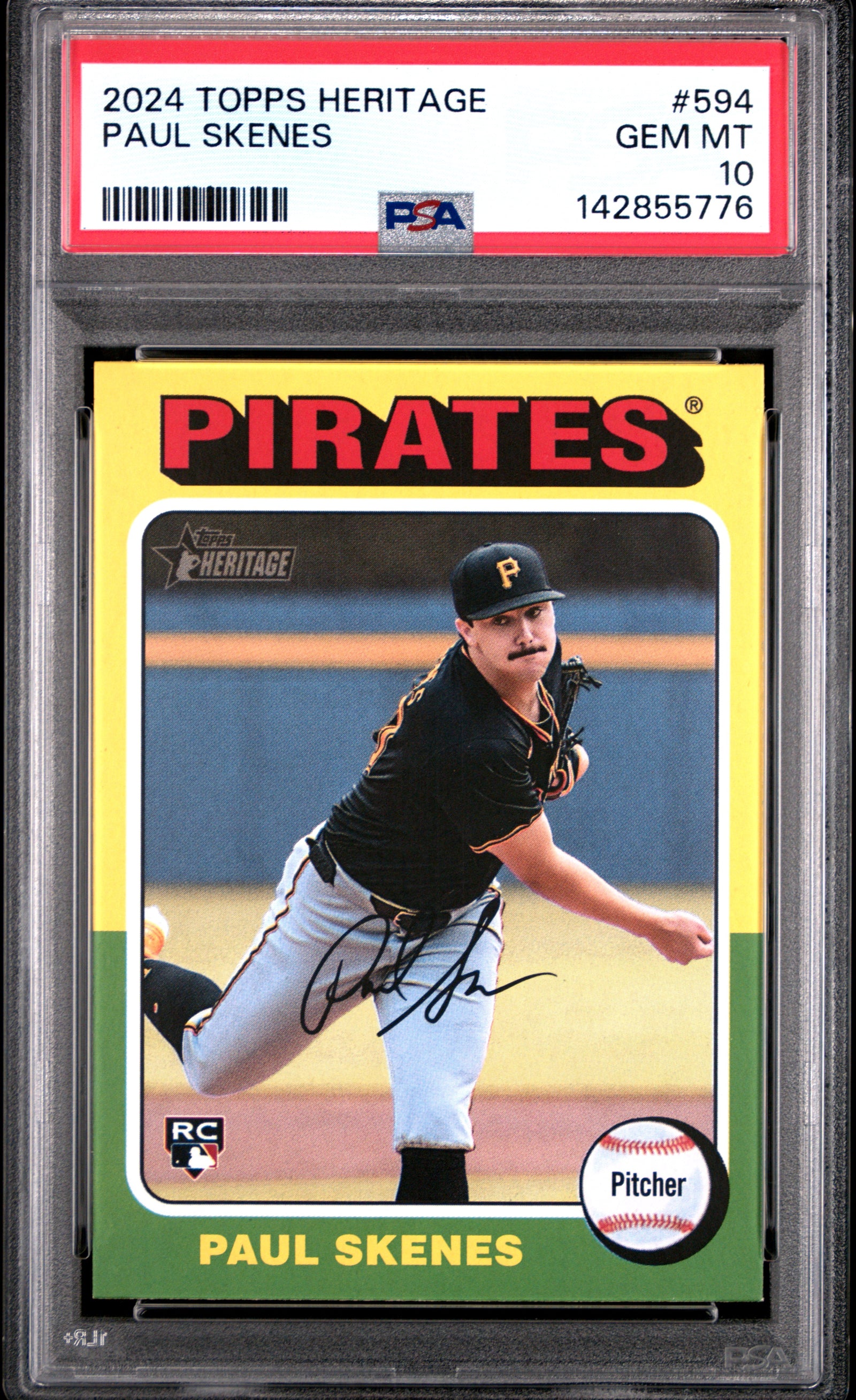 2024 Topps Heritage 594 Paul Skenes PSA 10