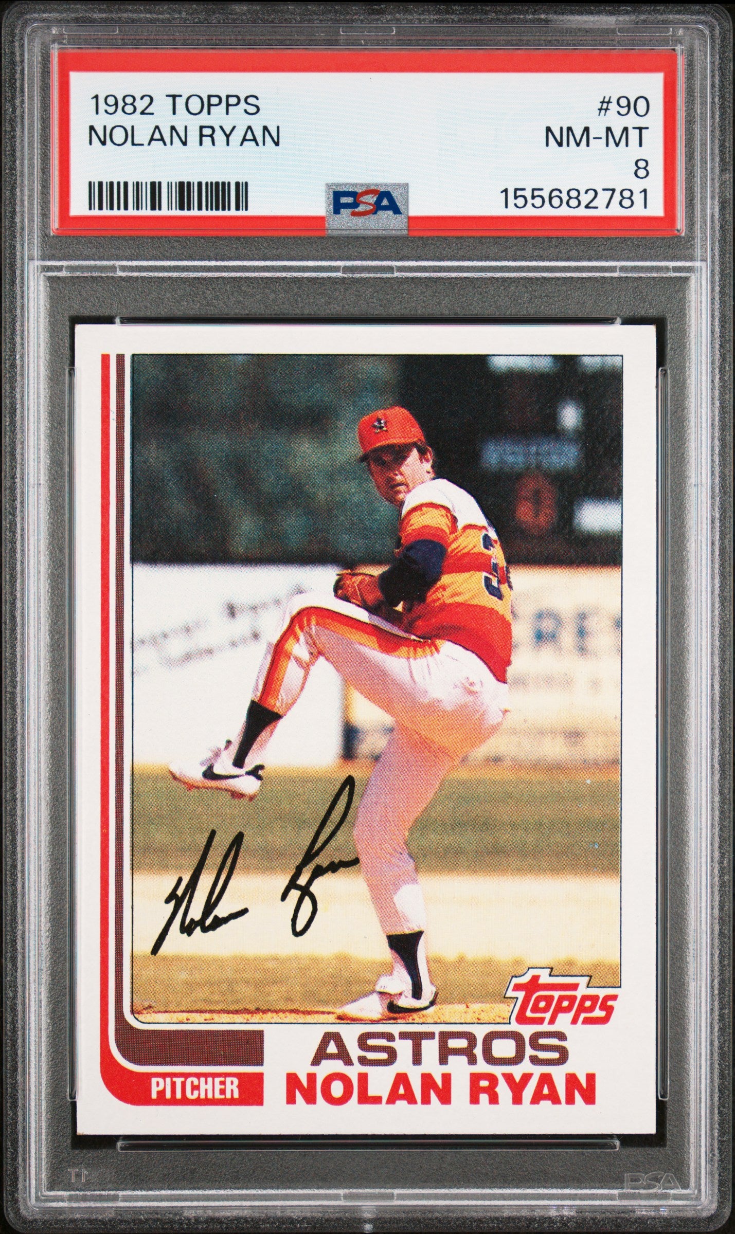 1982 TOPPS 90 NOLAN RYAN PSA 8 - front