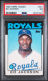 1986 TOPPS TRADED 50T BO JACKSON PSA 7 - front