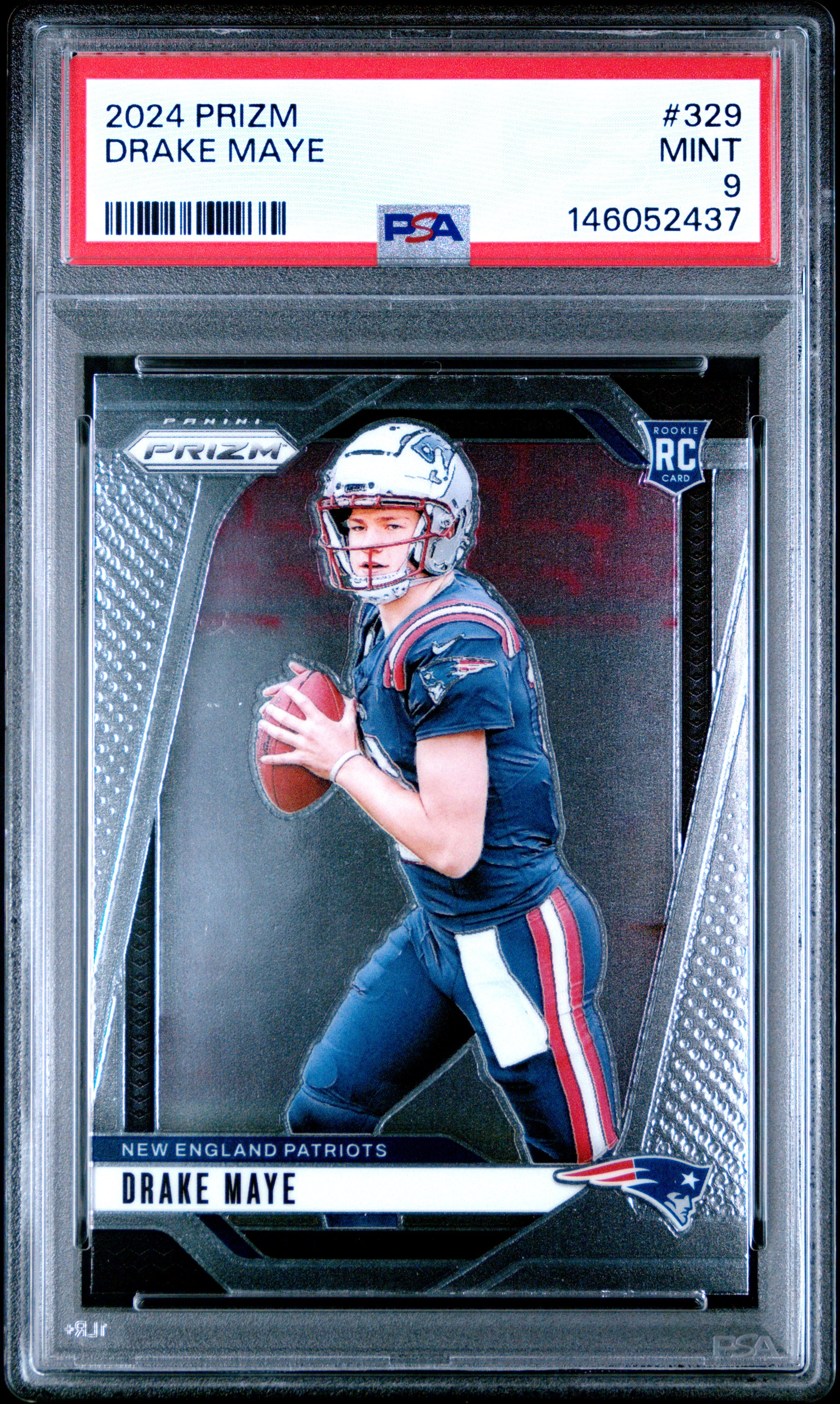 2024 Panini Prizm 329 Drake Maye PSA 9
